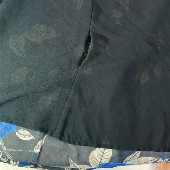 Jason Wu Blue Floral Tie Neck Blouse Size 0 - Picture 12 of 12